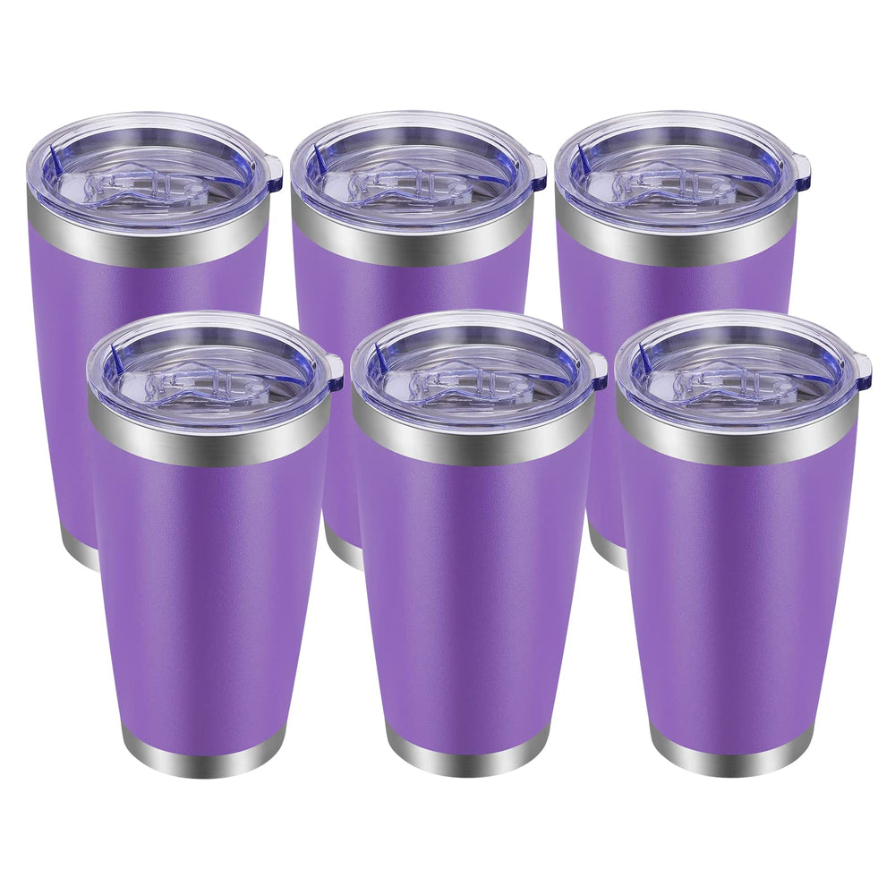 VEGOND 20oz Tumbler with Lid and Straw Stainless Steel Tumbler Cup Vacuum Insulated Double Wall Travel Coffee Mug Powder Coated Coffee Cup, Blue, 1 Pack