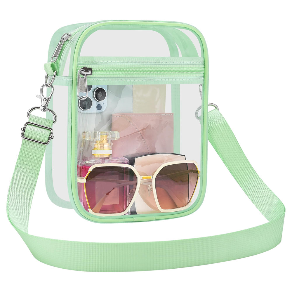 Clear Bag Stadium Approved Clear Purse for Women Clear Crossbody Bag for Stadium Events Concerts Festivals