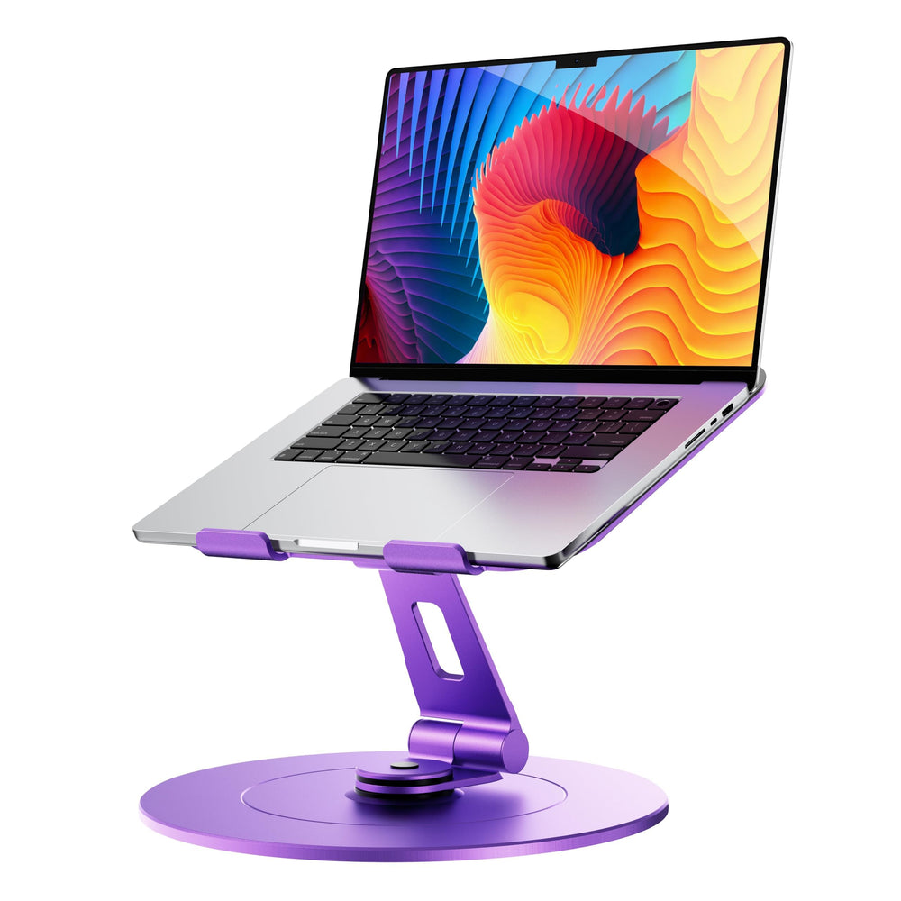 LOXP Adjustable Laptop Stand for Desk, Metal Foldable Laptop Riser Holder, Portable Ventilated Cooling Desk Book Shelf, Ergonomic Computer Notebook Stand Compatible with 10-15.6" Laptops