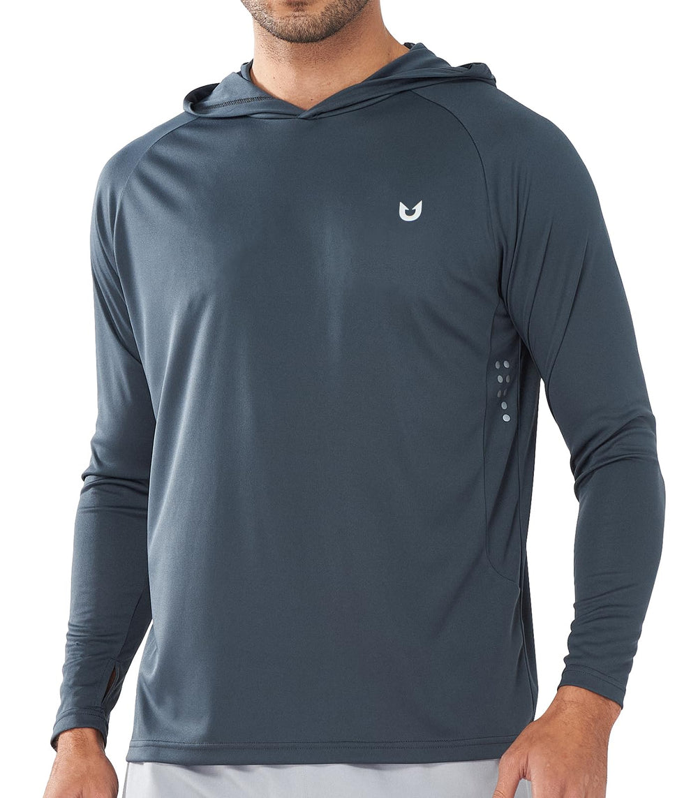 NORTHYARD Men's UPF 50+ Rash Guard Hoodie Long Sleeve Sun Protection Shirt Fishing Swim Beach Hiking Quick Dry Lightweight