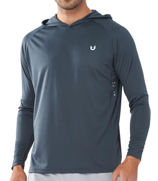 NORTHYARD Men's UPF 50+ Rash Guard Hoodie Long Sleeve Sun Protection Shirt Fishing Swim Beach Hiking Quick Dry Lightweight