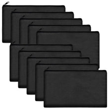 Legigo Blank Canvas Bag Zipper Pouch Makeup Bags Bulk - Multi-Purpose Canvas Pencil Pouch with Sturdy Zipper, Cosmetic Bag Travel Toiletry Bag for DIY Craft Projects, Storage (8.3 x 5 inches)