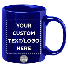 Father’s Day Custom Ceramic Coffee Mugs 11 oz. Set of 10/50/100, Personalized Bulk Pack - Coffee Cup Set, Iced Coffee Cup, Gaming Mug for Dad - White