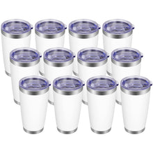 VEGOND 20oz Tumbler with Lid and Straw Stainless Steel Tumbler Cup Vacuum Insulated Double Wall Travel Coffee Mug Powder Coated Coffee Cup, Blue, 1 Pack
