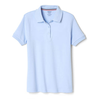 French Toast Girls' Short Sleeve Picot Collar Polo School Uniform Shirt (Standard and Plus)