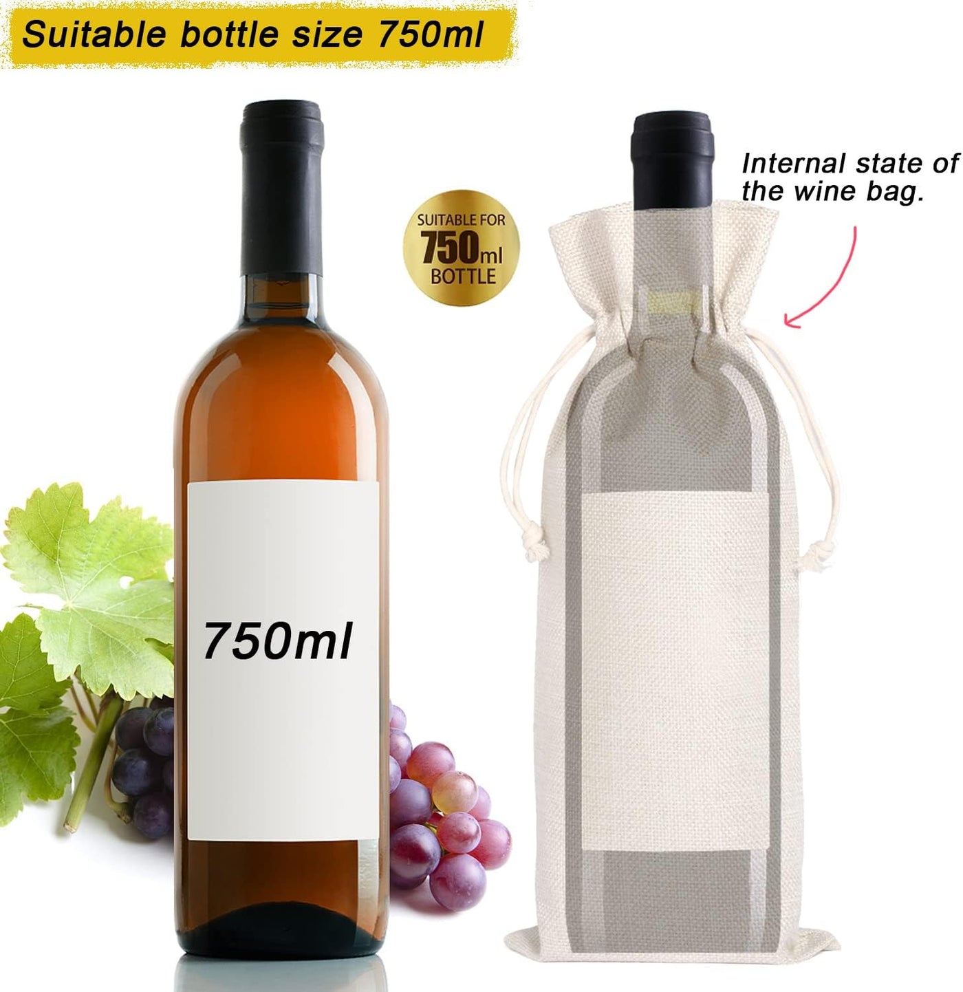 House Warming Gifts New Home Gifts,House Homeowner Gift,Realtor Gift to Clients,Sweet Home Congrats,Housewarming Party Decorations,Wine Gift Bags for Women Men Friends Homeowner (Beige-Home)