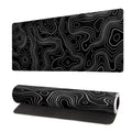 Black Topographic Contour 2