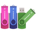3Pack 64GB Swivel-Pink Blue Green