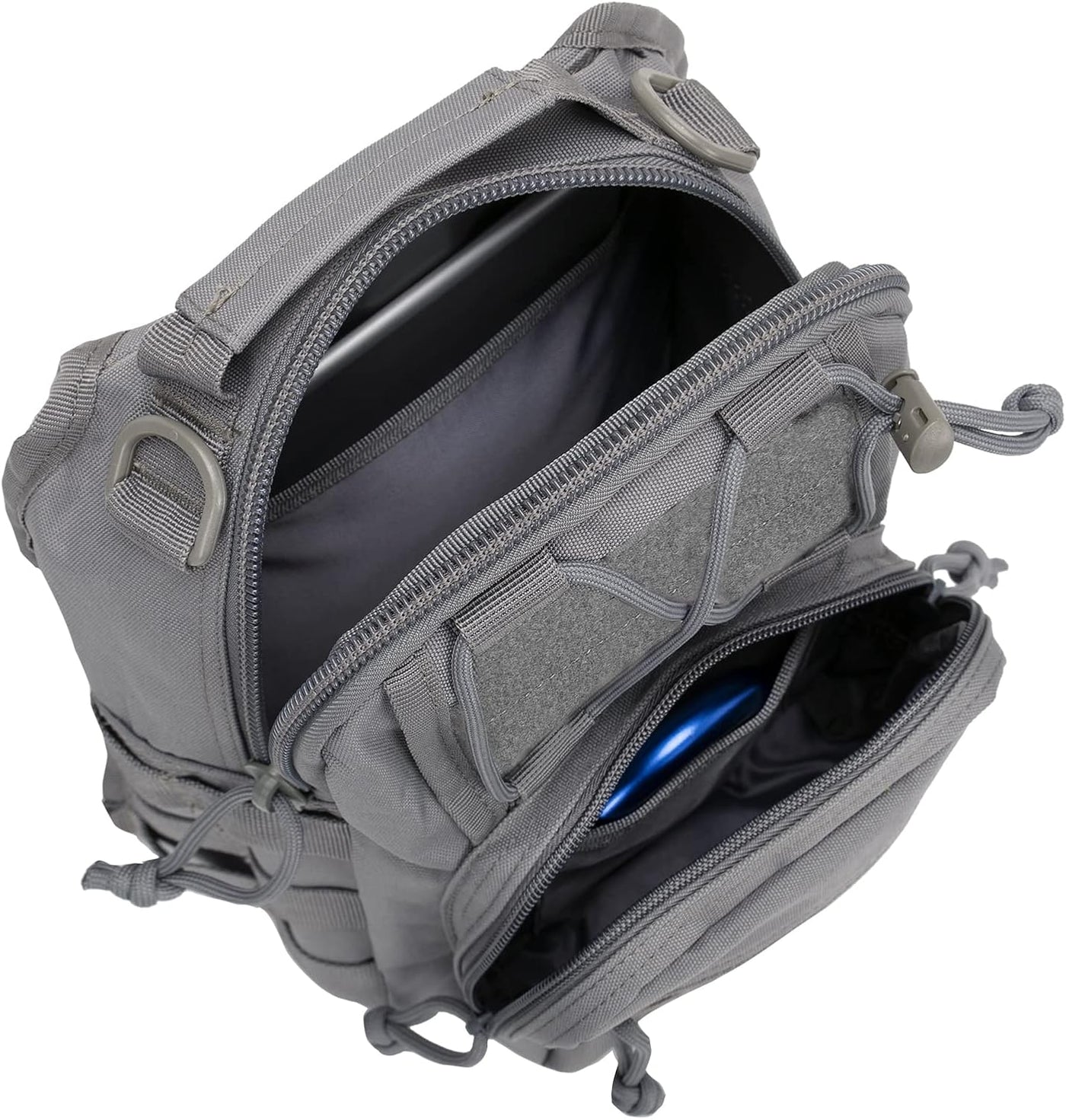 BOMTURN Tactical Backpack-1000D Waterproof Military Backpack/Laser-Cut/CCW Bags Sling Bag Tactical Satchel Shoulder Bag Men