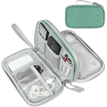 FYY Travel Cable Organizer Pouch Electronic Accessories Carry Case Portable Waterproof Double Layers All-in-One Storage Bag for Cord, Charger, Phone, Earphone Black