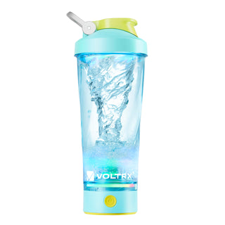 VOLTRX Premium Electric Protein Shaker Bottle, Made with Tritan - BPA Free - 24 oz Vortex Portable Mixer Cup/USB Rechargeable Shaker Cups for Protein Shakes