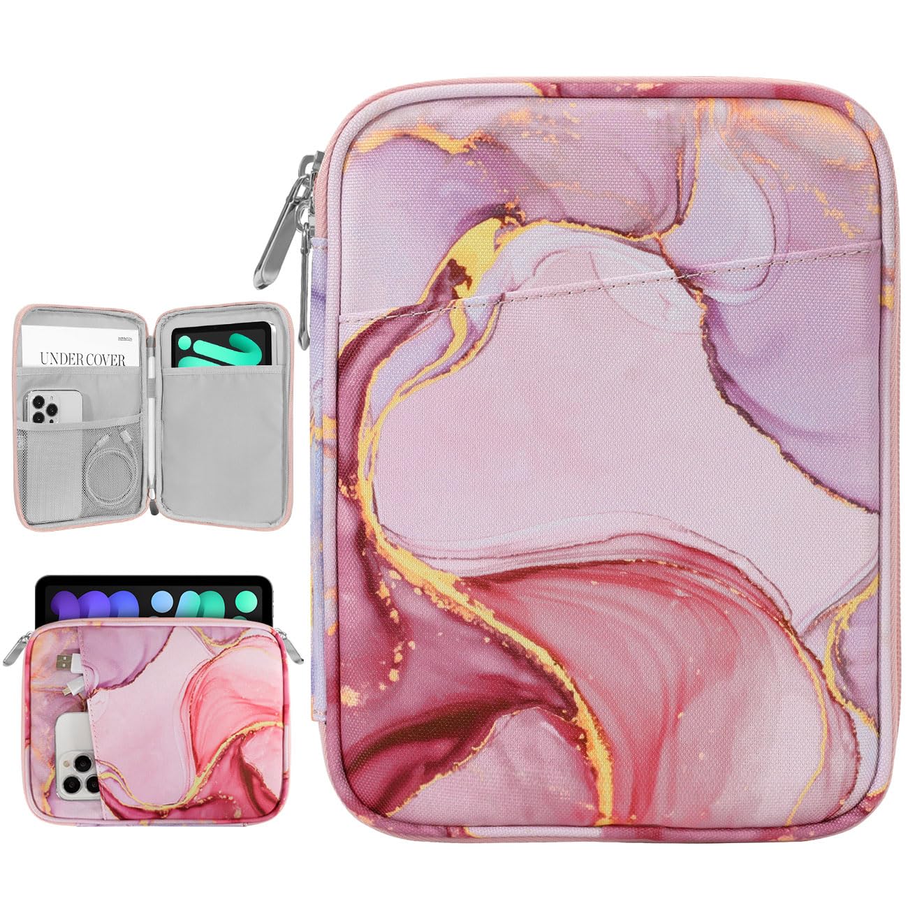 Dadanism 9-11" Tablet Sleeve Bag Carrying Case for iPad (A16) 11th Gen 11", iPad 10th Gen 10.9" Air 5/4, iPad Air M4/Pro 11", iPad 9/8/7th, Galaxy Tab A11+ Plus 11", Remarkable 2 10.3", Black