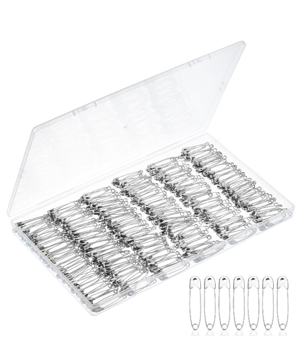 Mr. Pen- Safety Pins, 1.1 Inch, 200 Pack, Nickel Plated Steel, Rust Resistant, Bulk Small Safety Pins for Clothes, Crafts, Pinning, Sewing, Art