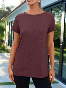 AUTOMET Women's Short Sleeve Shirts Summer Tops Crew Neck Basic Tees Casual Tshirts