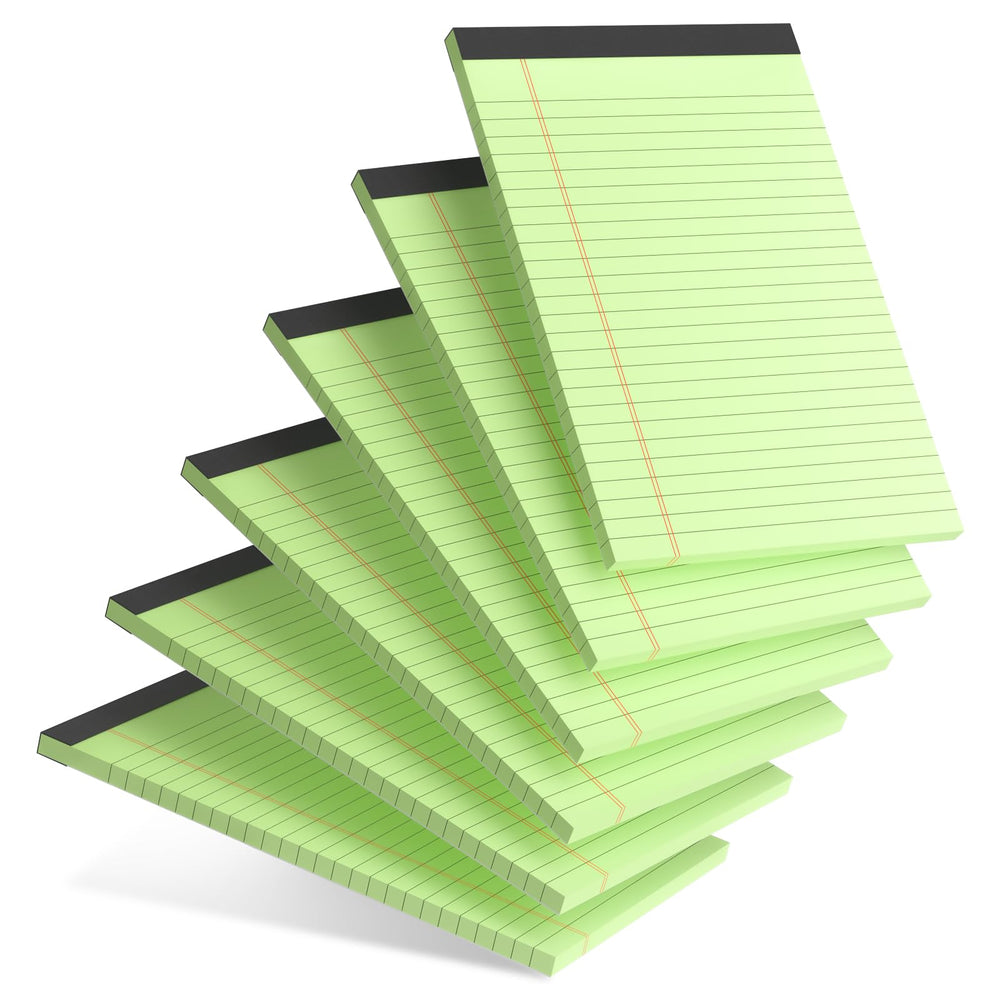 AILZFEI 5pcs Colored Note Pads 5x8 College Ruled Small Legal Pads Paper Notepads 5 Pack Study Back Writing Pads 5 x 8 Paper Pads Perforated Narrow Ruled Pads of Paper 30 Sheets/Pack