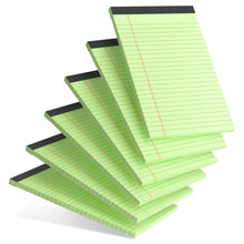 5pcs Small Note Pads 5x8 Notebook College Ruled Legal Pads Color Notepads 5 Pack Study Back Writing Pads 5 x 8 Perforated Narrow Ruled Pads of Paper for School & Office Supplies 30 Sheets/Pack