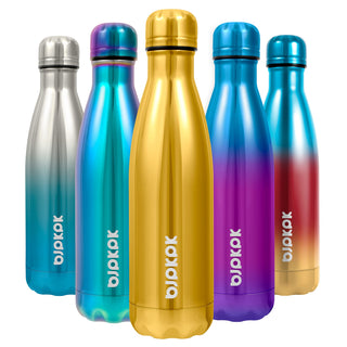BJPKPK 17oz Insulated Water Bottles Stainless Steel Sports Water Bottles Keep Cold and Hot for Travel Dishwasher Safe,Olive Green