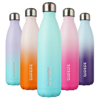 BJPKPK 17oz Insulated Water Bottles Stainless Steel Sports Water Bottles Keep Cold and Hot for Travel Dishwasher Safe,Olive Green
