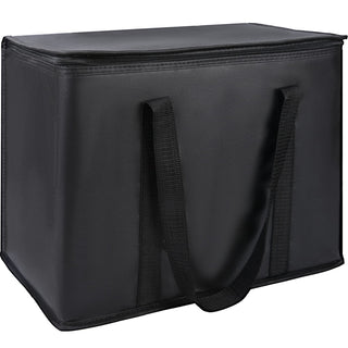 Insulated Food Delivery Bag, XXXL Insulated Reusable Grocery Cooler/Hot Bags, Tote Bag for Shopping/Travel/Doordash, Catering Bag Doordash 22x14x13, Black, 1-Pack