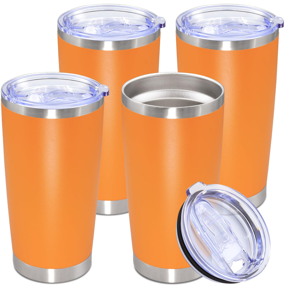 20oz Tumbler Stainless Steel Tumbler Cup with Lid Vacuum Insulated Double Wall Travel Mug, Durable Powder Coated Travel Coffee Tumbler Mug for Hot & Cold Drinks, Purple,1 Pack