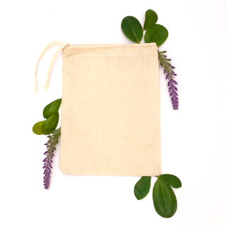 Natural Cotton Reusable Produce Muslin Bags – Multipurpose Drawstring Storage Pouch for Everyday Use (25, 2x3)