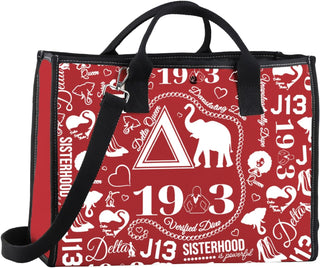TSOTMO Sisterhood Inspired Tote Bag Sorority Sister Black Greek Paraphernalia Shoulder Bag Gift for Women
