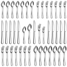PHILIPALA 20 Piece Silverware Set, Stainless Steel Flatware Set for 4 Food Grade Novelty Flatware Cutlery Utensil Set Include Knife Fork Spoon Mirror Polished Dishwasher Safe