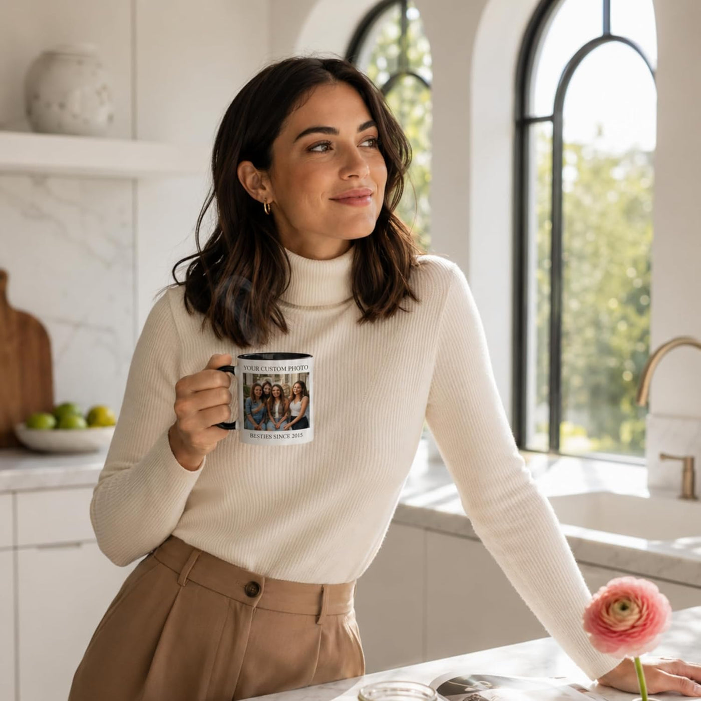 Custom Mug - Personalized Coffee Mug with Photo Text Logo | Taza Personalizada 11oz Both Sides Print | Custom Gifts for Men Women | Customized Picture Cup Dishwasher Safe