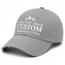 Bulk Custom Baseball Cap Personalized Hats Embroidered Hat with Your Text Logo Photo for Men Women Classic Duckbill Caps