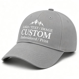 Bulk Custom Baseball Cap Personalized Hats Embroidered Hat with Your Text Logo Photo for Men Women Classic Duckbill Caps