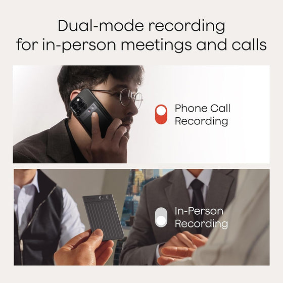 Plaud Note AI Voice Recorder, Note Taker w/Case, App Control, Transcribe & Summarize with AI, Support 112 Languages, for Meetings, Calls, Lectures, Professionals, Teams, Black, Non-Pro Version - hover image