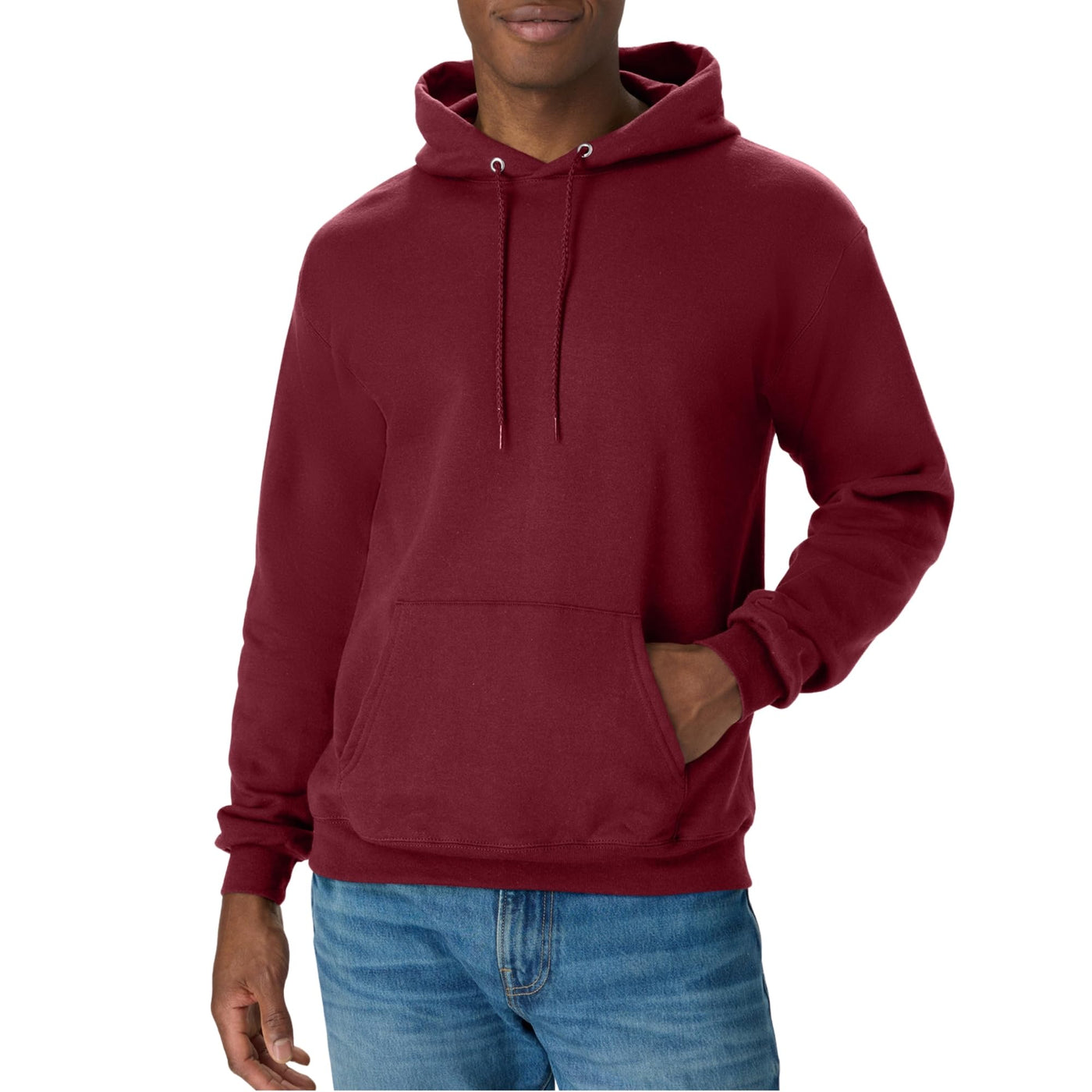 Hanes Men's EcoSmart Hoodie, Midweight Fleece, Pullover Hooded Sweatshirt