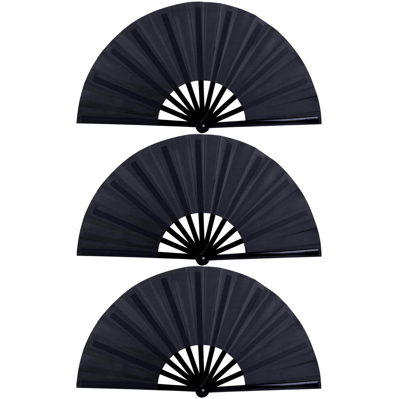 JOHOUSE 12 Pcs White Hand Fan Foldable, 8.3 Inch Folding Fans Handheld for Women Wedding Guest Gifts, Party Favors, Bridal & Baby Shower Favors, DIY Crafts & Summer Cooling