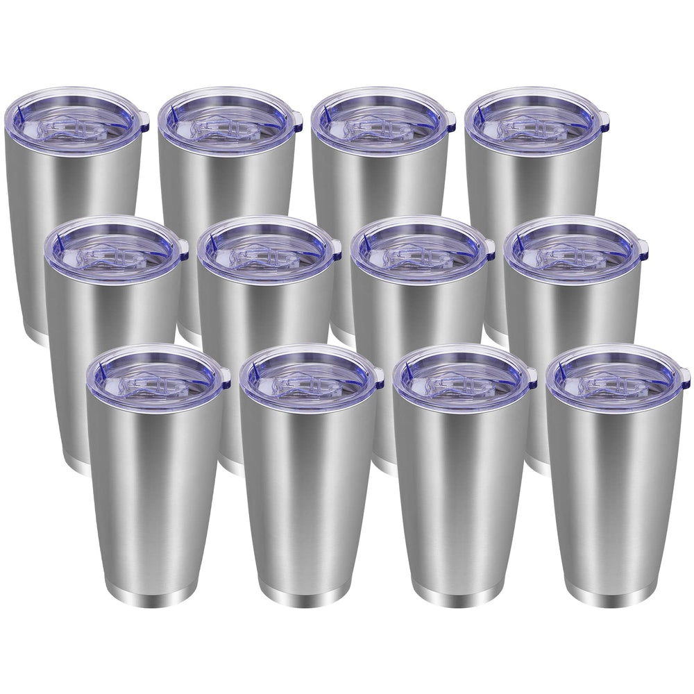 VEGOND 20oz Tumbler with Lid and Straw Stainless Steel Tumbler Cup Vacuum Insulated Double Wall Travel Coffee Mug Powder Coated Coffee Cup, Blue, 1 Pack