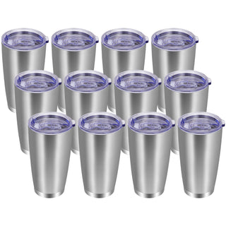 VEGOND 20oz Tumbler with Lid and Straw Stainless Steel Tumbler Cup Vacuum Insulated Double Wall Travel Coffee Mug Powder Coated Coffee Cup, Blue, 1 Pack
