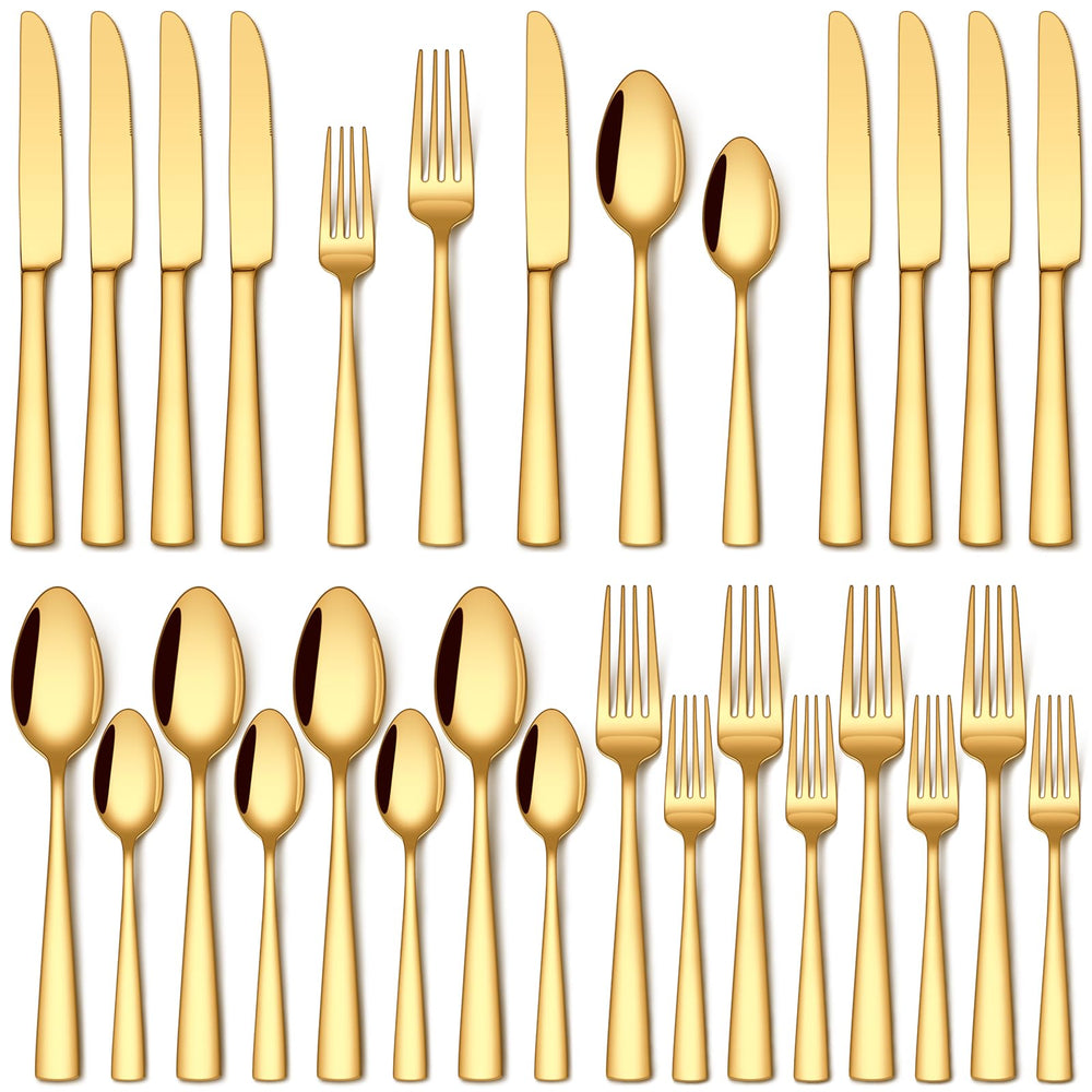 Stapava 20 Piece Silverware Set, Food-Grade Stainless Steel Flatware Sets for 4 Mirror Polished Cutlery Utensil Sets Include Dinner Knives Spoons and Forks Set Dishwasher Safe for Home Restaurant