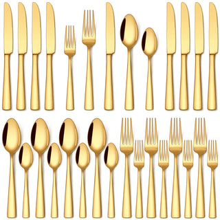 Stapava 20 Piece Silverware Set, Food-Grade Stainless Steel Flatware Sets for 4 Mirror Polished Cutlery Utensil Sets Include Dinner Knives Spoons and Forks Set Dishwasher Safe for Home Restaurant