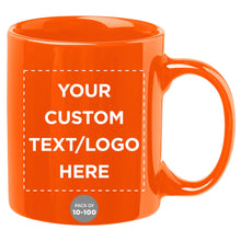 Father’s Day Custom Ceramic Coffee Mugs 11 oz. Set of 10/50/100, Personalized Bulk Pack - Coffee Cup Set, Iced Coffee Cup, Gaming Mug for Dad - White