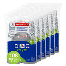 Dixie To Go Paper Coffee Cups With Lids,12 oz, 14 ct, Disposable Insulated Paper Cups for On-The-Go Hot or Cold Beverages | Medium
