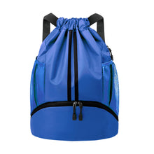 JELUTAR Drawstring Backpack Gym Bag with Shoes Compartment for Soccer, Basketball, Swim, Water-Resistant String Backpack Beach Cinch for Women Men