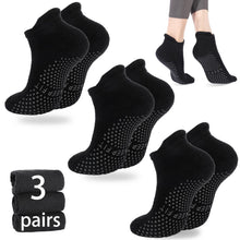 loudashuaiqi Grip Pilates Socks Non Slip Athletic Yoga Socks with Grips for Women Grippy socks for Hospital Workout Barre