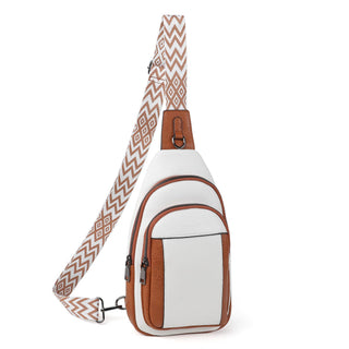 TANTOMI Small Sling Bags for Women, Leather Cross body Purses Bag for Daily Travel Leisure Sport Fanny Packs with Adjustable Strap