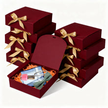 10pack Gift Boxes with Lids, 6.5''x6.5''x2'' White Gift Boxes For Presents, Paper Boxes Gift Boxes with Ribbon for Birthday Wedding Party Chocolate Candy