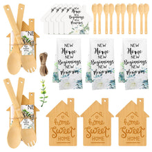 Geelin 31 Pcs Housewarming Gifts Bulk Engraved Cutting Board New Home Beginning Kitchen Towels Cards Bamboo Spoons House Warming Gift Set for Homeowner Neighbor Couple Apartment Kitchen (Rectangle)