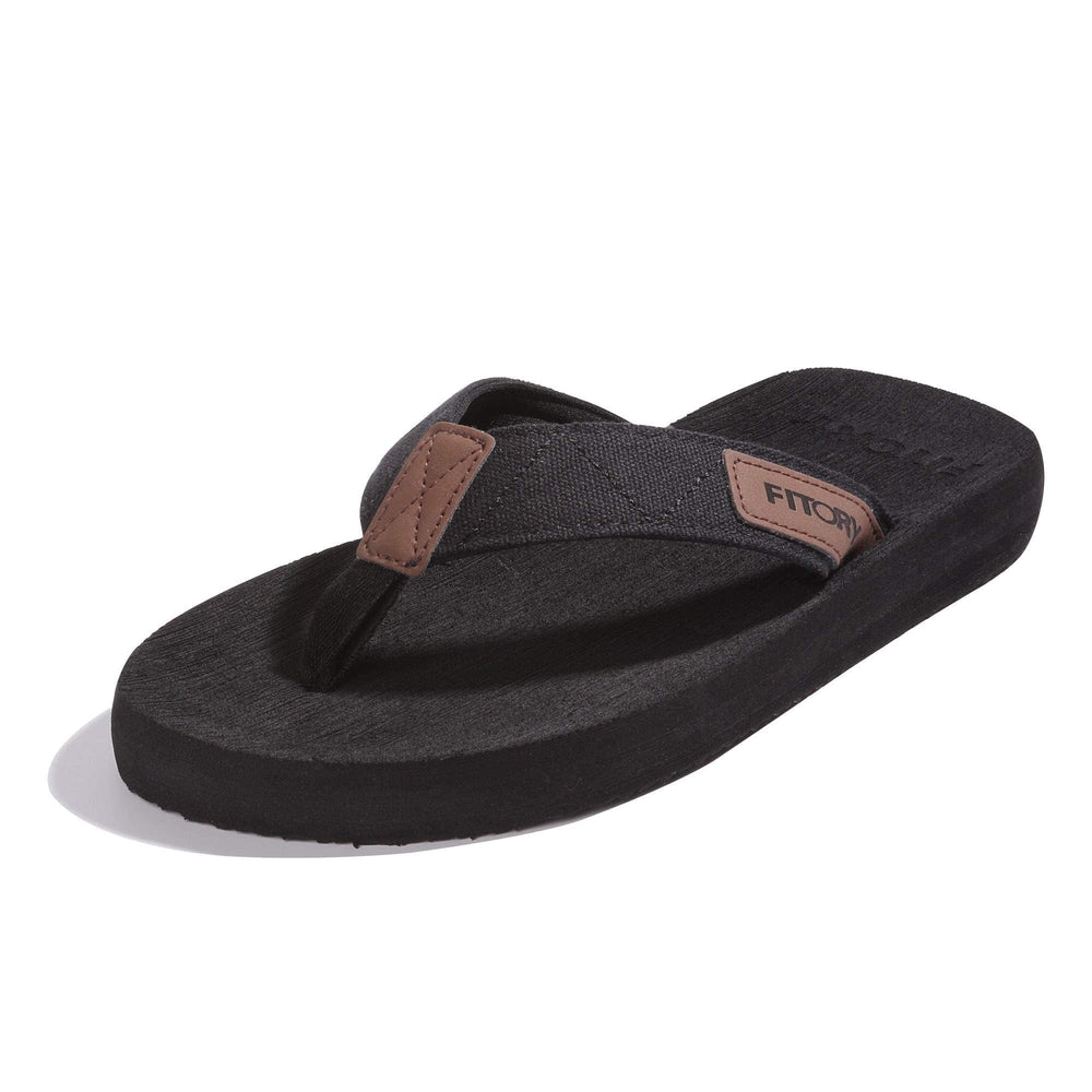 FITORY Men's Flip-Flops, Thongs Sandals Comfort Slippers for Beach