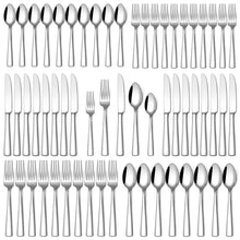 Stapava 20 Piece Silverware Set, Food-Grade Stainless Steel Flatware Sets for 4 Mirror Polished Cutlery Utensil Sets Include Dinner Knives Spoons and Forks Set Dishwasher Safe for Home Restaurant