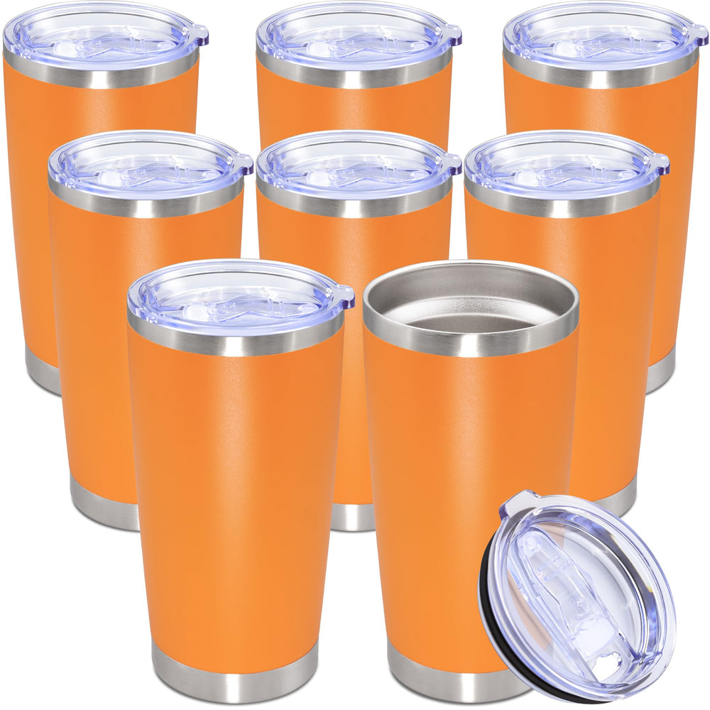 20oz Tumbler Stainless Steel Tumbler Cup with Lid Vacuum Insulated Double Wall Travel Mug, Durable Powder Coated Travel Coffee Tumbler Mug for Hot & Cold Drinks, Purple,1 Pack