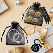 36 Pcs Employee Appreciation Gifts Bulk Thank You Keychains for Coworkers Teams Volunteers Appreciation Keychain Organza Bags