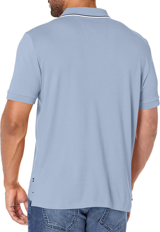 Nautica Men's Classic Fit Short Sleeve Dual Tipped Collar Polo Shirt - hover image