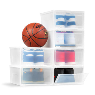 IRIS USA 6 Qt. Plastic Drawer Storage Organizer Stacking Drawers, 2-Pack, Stackable Unit with Sliding Drawer for Bedroom Kitchen Under Sink Pantry Craft Room Bathroom Dorm Office, Black